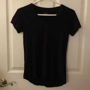 Black V neck t shirt